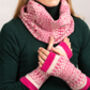 Soft Handmade Fair Isle Knitted Wrist Warmers, thumbnail 3 of 8