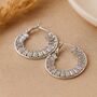 Statement Crystal Hoop Earrings, thumbnail 1 of 4