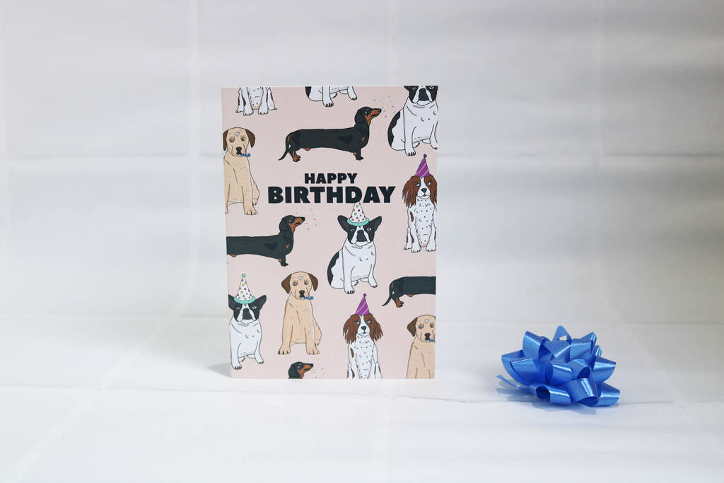Dogs Birthday Card By Pearl Ivy