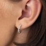 Star Cluster Hoop Stud Earrings, Sterling Silver, thumbnail 1 of 8
