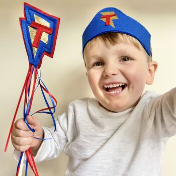 Superhero Crown And Wand Personalised Set, 2 of 11
