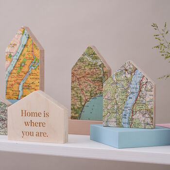 Personalised Map Little House Location Ornament Gift, 4 of 10