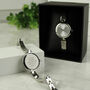 Personalised Silver Ladies Watch With Silver Clasp, thumbnail 1 of 8