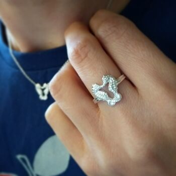 Personalised Seahorse Ring, 2 of 12