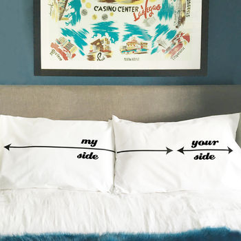 My Side Your Side Personalised Pillowcases, 3 of 6