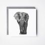 Atik The Elephant Blank Greeting Card And Envelope, thumbnail 1 of 4