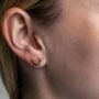Hummingbird Stud Earrings, thumbnail 2 of 3