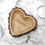 Personalised Carved Wooden Heart Dish, thumbnail 1 of 4