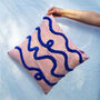 Pink Cotton Punch Needle Tufted Cushion, thumbnail 3 of 8