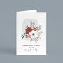 Personalised Floral Wreath Christmas Card Pack, thumbnail 2 of 4