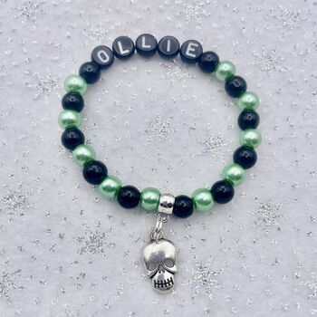 Personalised Boys Name Bracelet Custom Charm Gift, 2 of 12