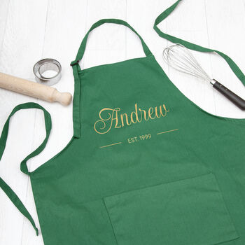 Personalised Birthday Est. Cotton Apron, 6 of 12