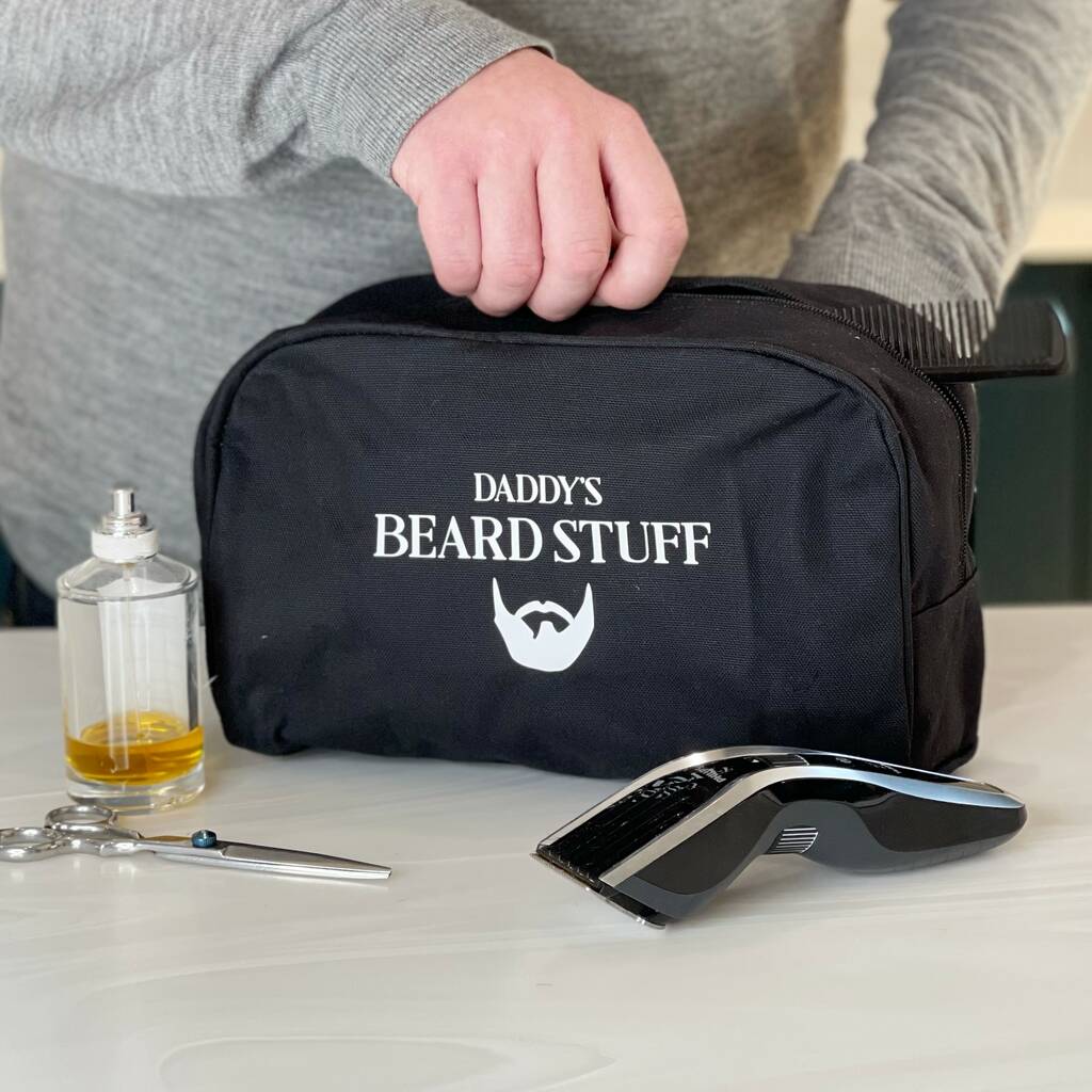 Men's Beard Stuff Personalised Wash Bag