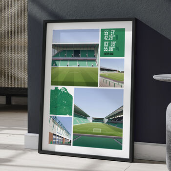 Hibs Views Of Easter Road Poster, 3 of 7