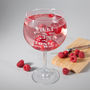 'Gin To My Tonic' Personalised Gin Glass, thumbnail 1 of 2