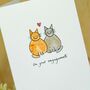 Personalised 'Love Cats' Handmade Card, thumbnail 1 of 5