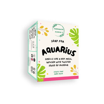 Soap For Aquarius Funny Novelty Zodiac Gift, 6 of 6