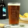 Personalised 'World's Best' Beer Glass, thumbnail 1 of 3