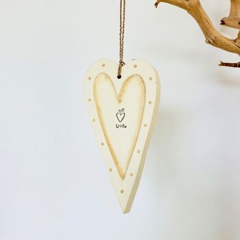 Love Heart Decoration ~ Wooden, 2 of 6
