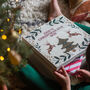 Personalised Reindeer And Tree Christmas Eve Wooden Box, thumbnail 2 of 10