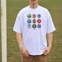 Leeds Football Beer Mats Oversized T Shirt, thumbnail 5 of 10