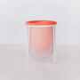 Flo, Self Watering Plant Pot In Coral + Mist, thumbnail 3 of 6