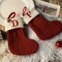 Mini Knitted Letter Christmas Stockings, thumbnail 3 of 5
