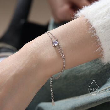 Double Layer Planet Bracelet With Bead Chain, 5 of 10