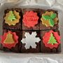 Personalised Christmas Fudgey Brownies, thumbnail 4 of 12