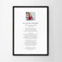 Personalised Photo Poem Funeral Print, thumbnail 1 of 7
