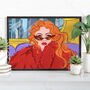 Glamour Bus Illustrated Art Print | Feminist Wall Art, thumbnail 2 of 3