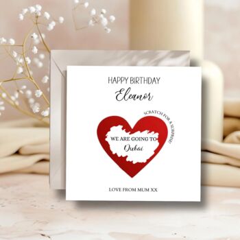 Birthday Surprise Reveal Scratch Off Card, Holiday Reveal, Colour Choices, 3 of 5