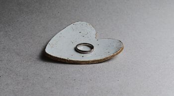 Heart Shaped Clay Valentine Ring Dish, 7 of 10