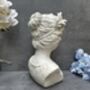 26cm Cream Vintage Style Ladies Bust Head Statue Decor, thumbnail 4 of 11