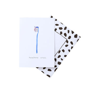 Toothpaste Kisses Valentines Card, 2 of 2