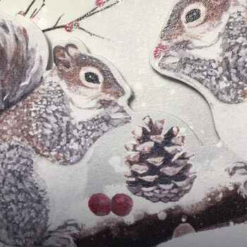 Pop Up Sparkling 'Squirrels With Pinecone', 5 of 8