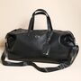 Personalised Initials Vegan Leather Weekend Holdall Bag, thumbnail 1 of 7