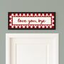 Love You Bye Striped Border Framed Print, thumbnail 9 of 10