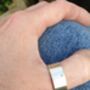 Personalised Wide Letter Ring, thumbnail 2 of 5
