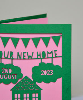 Your New Home Laser Cut Greeting Card, 4 of 7