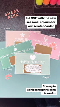 Design Your Own Christmas Message Scratchcard, 2 of 4