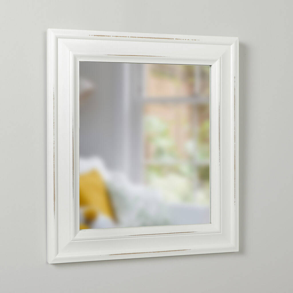 Antique White Nautical Wall Mirror By Dibor