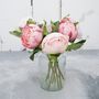 Soft Pink Mixed Faux Peony Bouquet, thumbnail 4 of 7