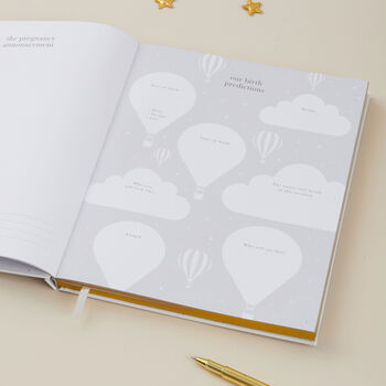 My Pregnancy Journal Lullaby | Luxury Cloth Pregnancy Memory Book, 9 of 12