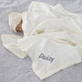 Personalised Embossed Star Ivory Baby Blanket, thumbnail 3 of 7