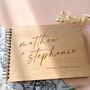 Wooden Calligraphy Style Wedding Guestbook Alternative, thumbnail 8 of 10