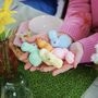 Set Of Five Bunny Table Decorations, thumbnail 1 of 3