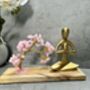 Yoga Figurine With Quartz Gem Tree Yoga Gift Ornament Gift Namaste, thumbnail 4 of 8
