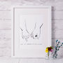 'You Will Forever Be My Always' Wedding Print, thumbnail 1 of 4