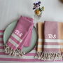 Personalised Soft Cotton Tea Towels, Sustainable Gift, thumbnail 5 of 11